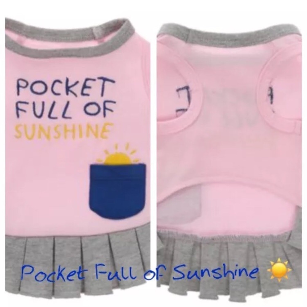 Features: Says "Pocket Full of Sunshine "
